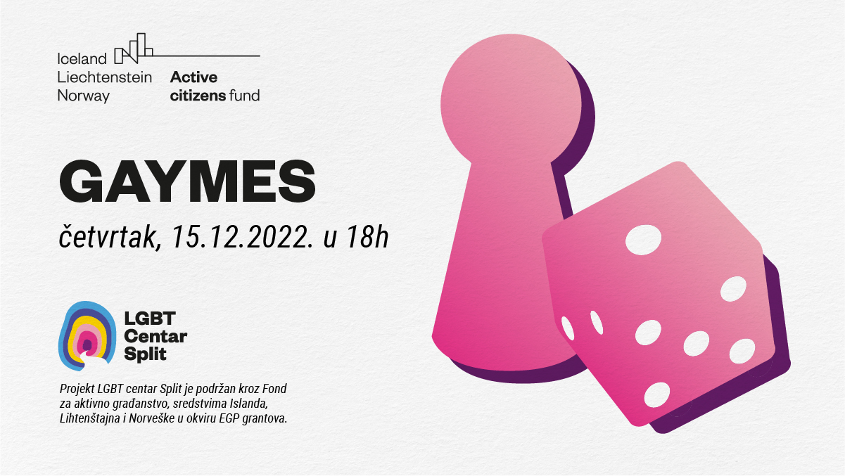 Gaymes GAYMES / Igramo društvene igre! - LGBT Centar Split